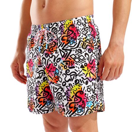 Water Prints Beach Erkek Çok Renkli Deniz Şortu 007153150