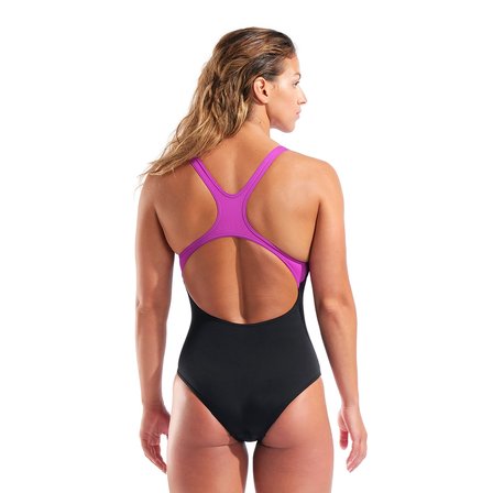 Placement Swimsuit Swim Pro Back Kadın Siyah Yüzücü Mayo 010768590
