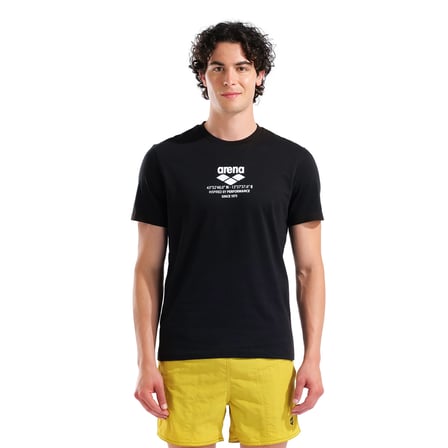 Graphic Erkek Siyah Günlük Stil T-Shirt 010999500
