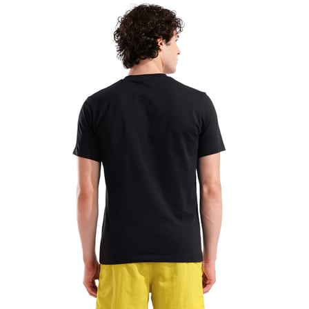 Graphic Erkek Siyah Günlük Stil T-Shirt 010999500