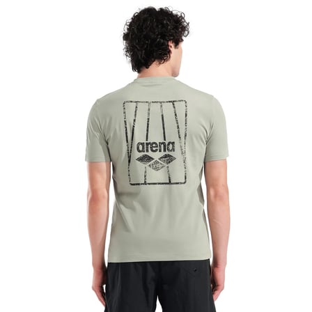 Pocket Back Print Erkek Yeşil Günlük Stil T-Shirt 011163660