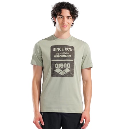 1973 Print Erkek Yeşil Günlük Stil T-Shirt 011165660
