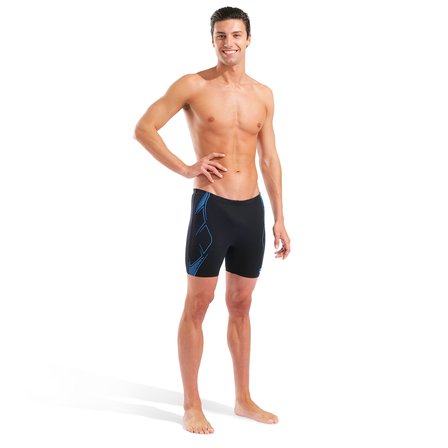 Graphic Swim Mid Erkek Siyah Yüzücü Mayo 011185508