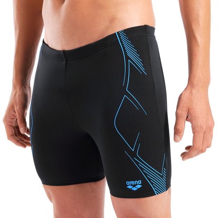 Graphic Swim Mid Erkek Siyah Yüzücü Mayo 011185508