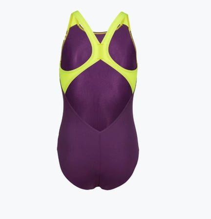 Arena G Bold Swimsuit V Back Mor Kız Çocuk Yüzücü Mayosu 011755960