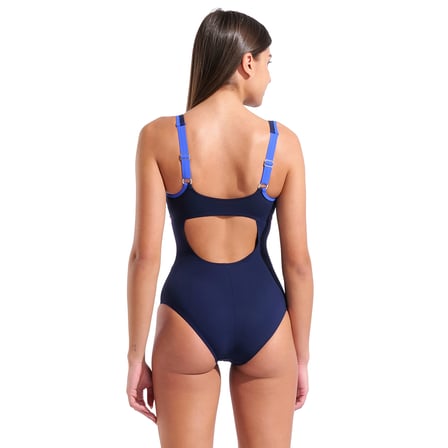 Swimsuit Ada Strap Back Kadın Lacivert Yüzücü Mayo 011840705