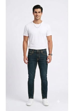 512™ Slim Taper likralı esnek Jean Biologia Adv-0000 Lacivert / 36/32