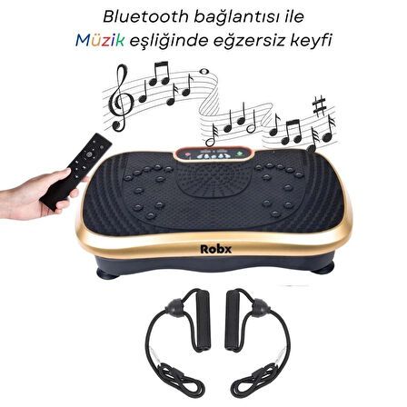 Robx E02 Vibration 2d Yüksek Titreşimli Tüm Vücut Hızlı Yağ Yakma Ve Zayıflama Spor eğzersiz aleti