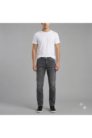502 Tap Erkek Dar Paça Tapered Likralı kot Pantolon-0275 antrasitGri / 31/32