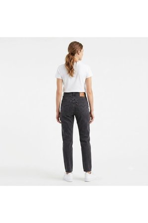 Kadın Siyah Yüksek Bel 80's Mom Jeans Kot Pantolon - 0000 Siyah / 25/30