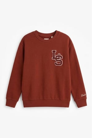 Erkek standart fit Yuvarlak Yaka Sweatshirt - Günlük & Streetwear k.Bordo / XL