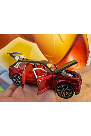 1:24 Çek Bırak Işıklı ve Sesli Model Metal Rolls Royce Diecast Model Araba 18Cm