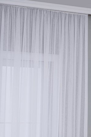 folded keten plus beyaz 1 x 2 pile yüksek kali̇teli̇ tül perde