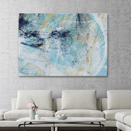 Fütüristlik Soyut Dekoratif Kanvas Duvar Tablosu-3471