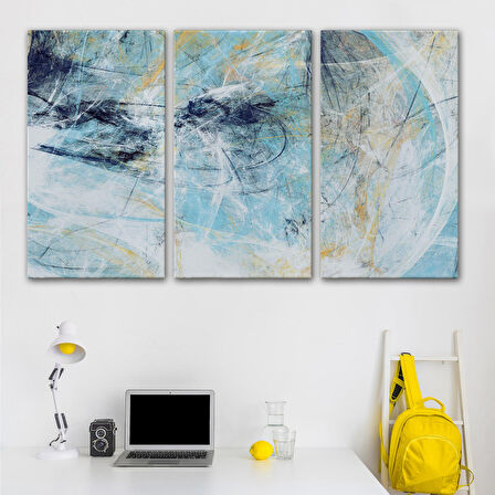 Fütüristlik Soyut Dekoratif Kanvas Duvar Tablosu-3471