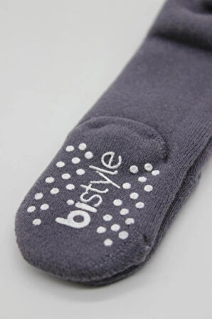 Nessiworld Bistyle Tekli Kaymaz Mix Havlu Külotlu Çorap 50501 Antrasit