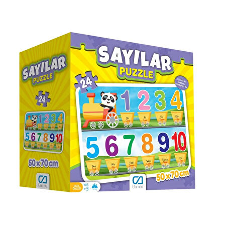 Nessiworld  Games Sayılar Yer Puzzle 50x70cm 24 Parça 5134