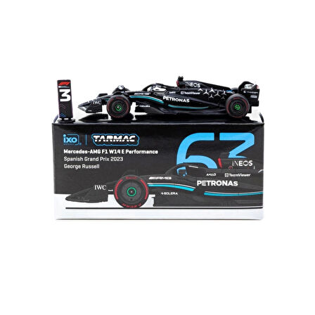 Nessiworld Tarmac Works X iXO Models 1/64 Mercedes-AMG F1 W14 E Performance Spanish Grand Prix 2023 #63