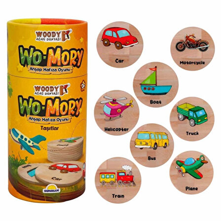 Nessiworld Woody Wo-Mory Ahşap Hafıza Oyunu