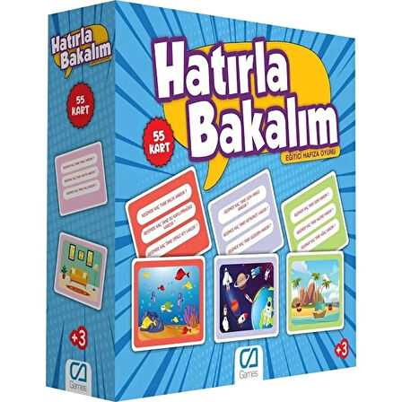 Nessiworld  Games Hatırla Bakalım Eğitici Hafıza Oyunu 55 Kart 5108