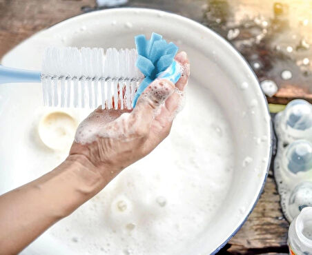 Nessiworld   Süngerli Biberon Fırçası 776 Mavi