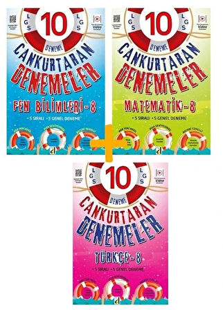 Damla Yayınları LGS Fen Bilimleri + Matematik+ Türkçe Branş Denemeleri