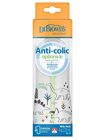 Dr.Browns Geniş Ağız PP Antikolik Options Biberon  270ml Erkek