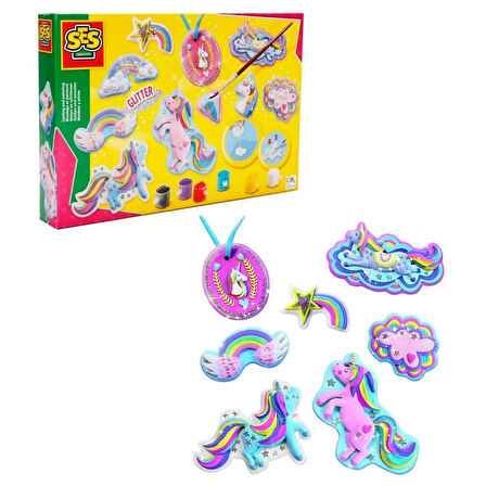 Nessiworld Kalıba Dök ve Boya Simli Unicorn