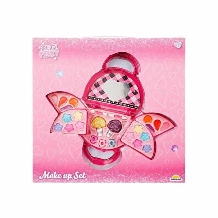 Nessiworld 4278 Pretty Pinky 3 Katlı Pembe Çantalı Makyaj Seti -Sunman