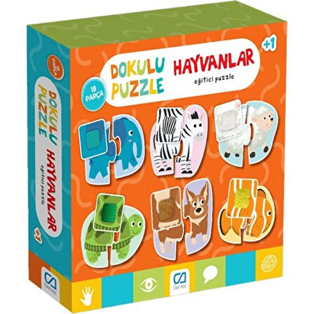 Nessiworld  Games Hayvanlar Dokulu Eğitici Puzzle 18 Parça 5126
