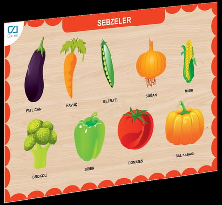 Nessiworld CAAHS-3205  AHŞAP SEBZELER BUL-TAK