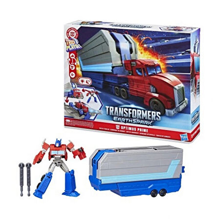 3in1 Sesli ve Işıklı Transformers EarthSpark Optimus Prime Savaş Oyun Seti