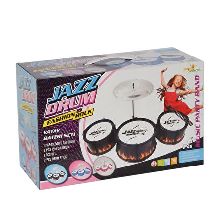 Nessiworld LMN154 3 Parça Bateri Seti -Limon Oyuncak