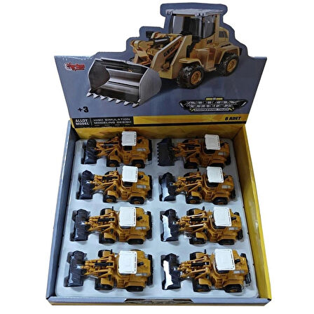 Nessiworld SZT-9964 Sürtmeli Metal İnşaat Aracı Kepçe