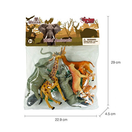 Nessiworld 7141,7142,7143 Poşette 10 parça Hayvan Seti