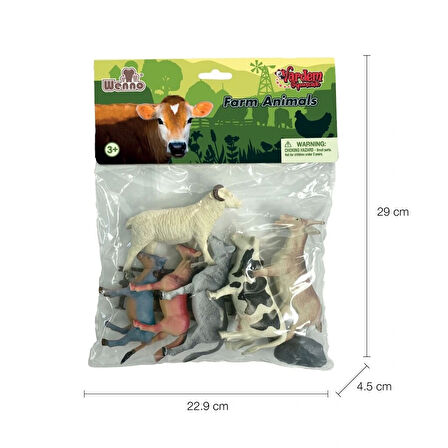 Nessiworld 7141,7142,7143 Poşette 10 parça Hayvan Seti