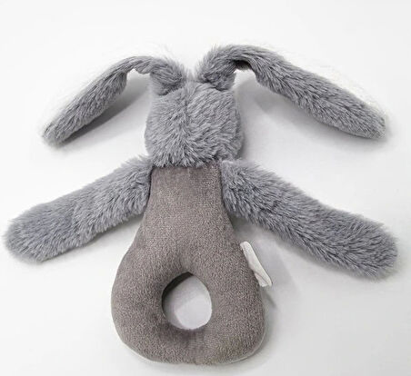Nessiworld   Tutmalı Peluş Mini Tavşan 842 Gri