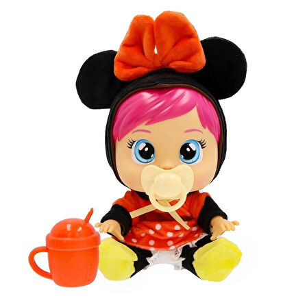 Nessiworld CYB69000 Cry Babies Love and Care Minnie Kostümlü Bebek