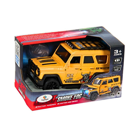 Nessiworld Işıklı Sesli Duman Çıkaran Sürtmeli Spor Jeep LDP-3A