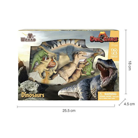 Nessiworld 5901-5903-5904 Kutulu 12 parça Hayvan Seti