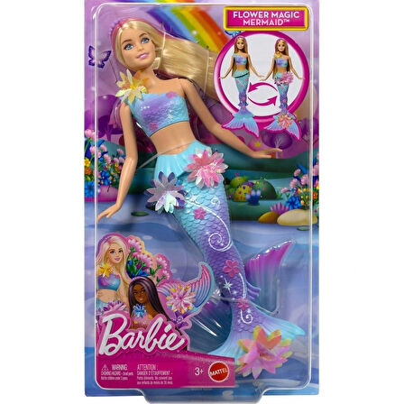 Nessiworld JDM72 Barbie Büyülü Çiçekler Deniz Kızı - Flower Magic Mermaid