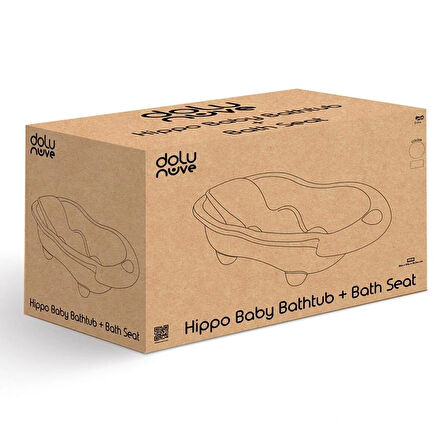 Nessiworld 7269 HIPPO BEBEK YIKAMA KÜVETİ VE DESTEĞİ ECO YEŞİL