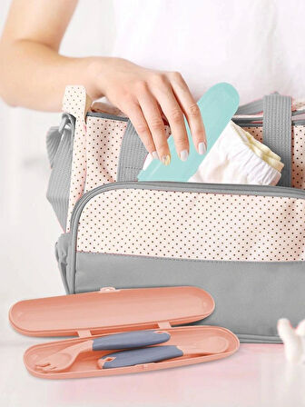 Nessiworld   Çatal Kaşık Saklama Kabı 704 Gül Kurusu