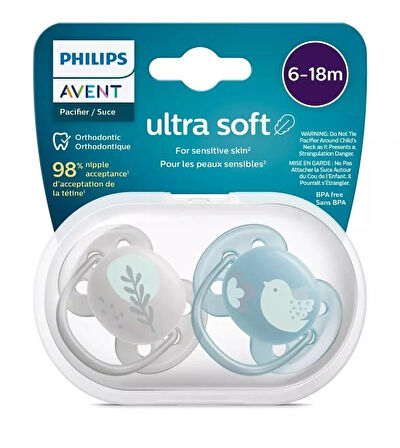 Nessiworld  Avent Ultra Yumuşak Emzik 6-18 Ay Erkek