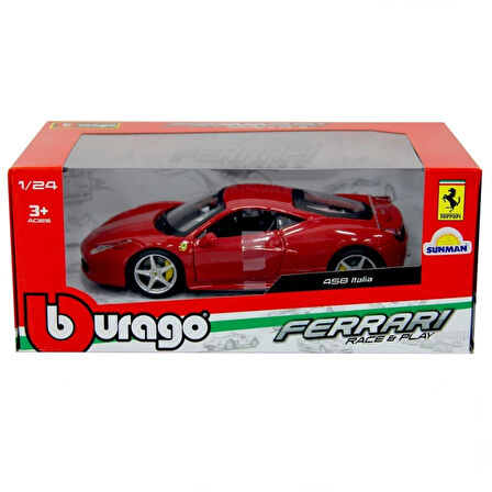 Bburago 1:24 Ferrari 458 Italia Kırmızı Model Araba