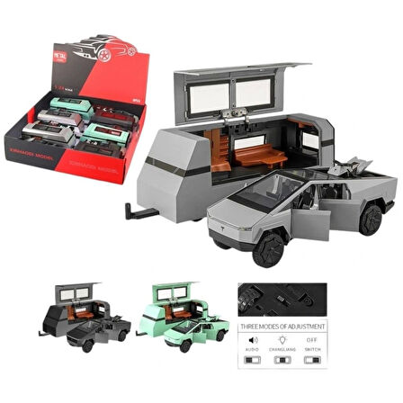 Nessiworld XHD-B3230-Vardem Çek Bırak Işıklı ve Sesli Truck Model Karavan 1:32