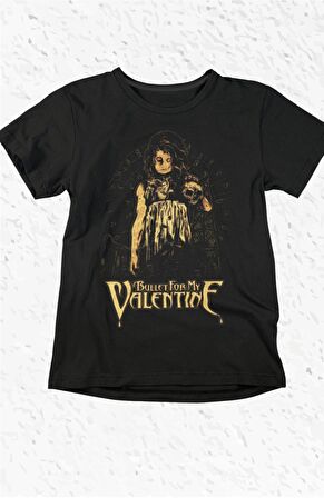 Bullet for My Valentine Baskılı T-shirt, Unisex Rock Metal Müzik Temalı Tişört