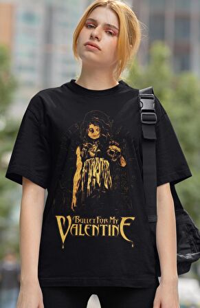 Bullet for My Valentine Baskılı T-shirt, Unisex Rock Metal Müzik Temalı Tişört