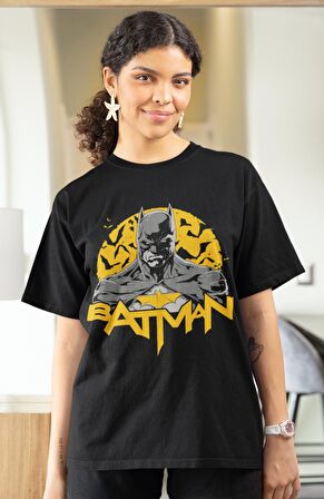 Batman Baskılı Tshirt, Unisex DC Comics Karakteri Baskılı Tişört