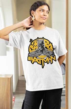 Batman Baskılı Tshirt, Unisex DC Comics Karakteri Baskılı Tişört